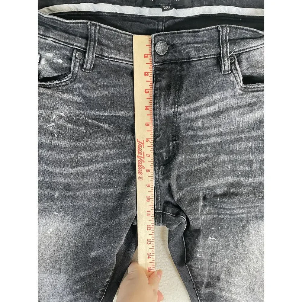 Jordan Craig Legacy Jeans Mens 44x32 Aaron Moto Rider Distressed Street Whiskers